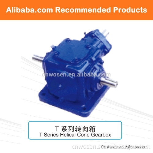 3: 1 ratio gearbox T series Spiral Bevel Gearbox